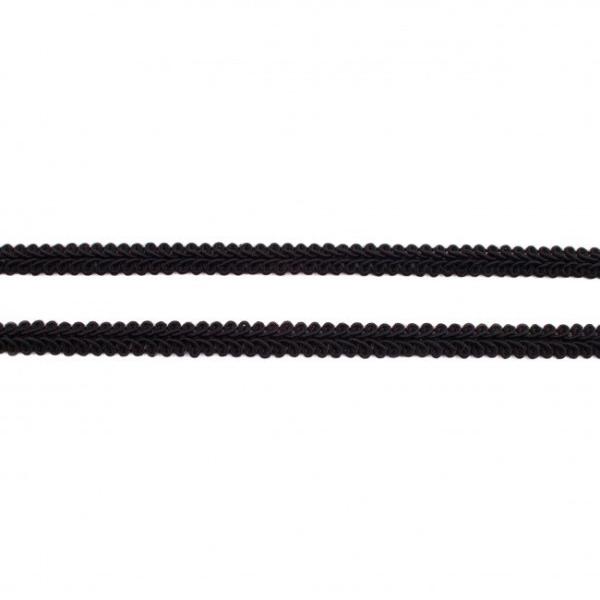 Posamentenborte 10mm breit Schwarz